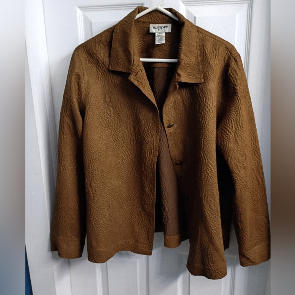 Vintage Brown Textured Jacket
